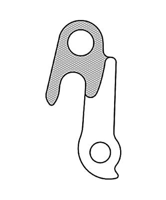 Union derailleurpad gh-124 met schroefset m8x0.75 - thumbnail