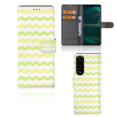 Sony Xperia 5III | Telefoon Hoesje | Waves Yellow