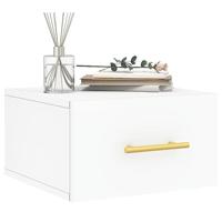 Nachtkastjes 2 st wandgemonteerd 35x35x20 cm wit - thumbnail