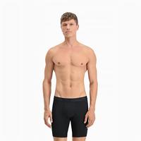 Puma Sport Boxershorts long microfiber 2-pack zwart - thumbnail