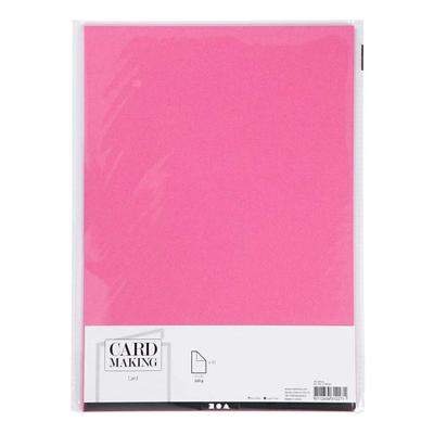 Creativ Company Karton, a4, vel 210x297 mm, 220 gr, roze, 10 stuk/ 1 doos