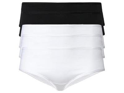 esmara 5 dames hipsters (XXL (52/54), Zwart/wit) esmara 5 dames hipsters (XXL (52/54), Zwart/wit)