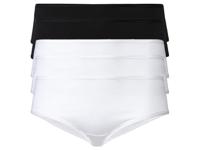 esmara 5 dames hipsters (XXL (52/54), Zwart/wit) - thumbnail