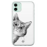 iPhone 11 siliconen hoesje - Peekaboo - thumbnail