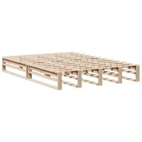 Bed met boekenkast zonder matras massief hout 120x190 cm - thumbnail