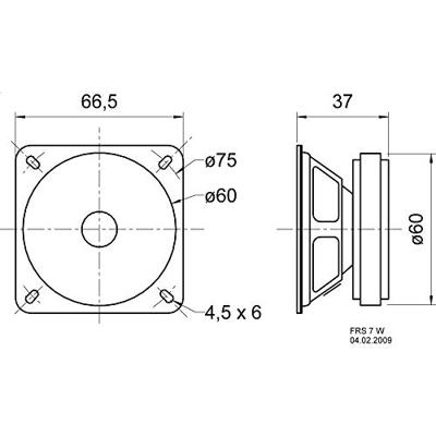 Visaton FRS 7 W - 8 Ohm 2.5 inch 6.5 cm Breedband-luidspreker 8 Ω Zwart Visaton FRS 7 W - 8 Ohm 2.5 inch 6.5 cm Breedband-luidspreker 8 Ω Zwart