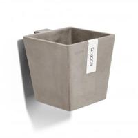 Ecopots Manhattan Wall kunststof bloempot Taupe - Ø 13,4 cm - thumbnail