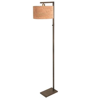 Steinhauer Vloerlamp bronsStang met kurk kap - 4894BR