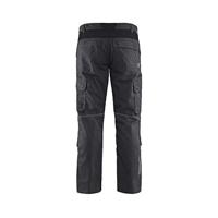 Blåkläder Industrie werkbroek stretch met kniezakken 14481832 | Medium Grijs/Zwart | Maat 48 - 7330509759509 - thumbnail