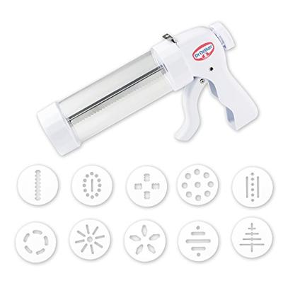 Dr. Oetker Banketbakkerspers incl. 10 vormschijven, set 11 delig Dr. Oetker Banketbakkerspers incl. 10 vormschijven, set 11 delig