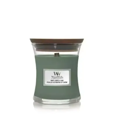 Mint Leaves & Oak Mini Candle WoodWick - Woodwick