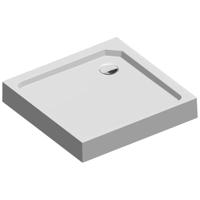 Douchebak Sealskin Fusion Vierkant 80x80 cm Met voorpaneel Wit - thumbnail