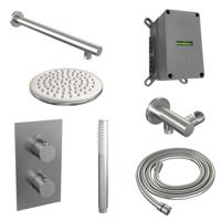 Brushed Edition thermostatische inbouw regendouche 3-weg SET | 25cm douchekop | RVS geborsteld PVD - thumbnail