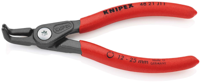 Knipex Precisie-borgveertang voor binnenringen in boringen | Anti-slip kunststof bekleed - 48 21 J11 SB Knipex Precisie-borgveertang voor binnenringen in boringen | Anti-slip kunststof bekleed - 48 21 J11 SB
