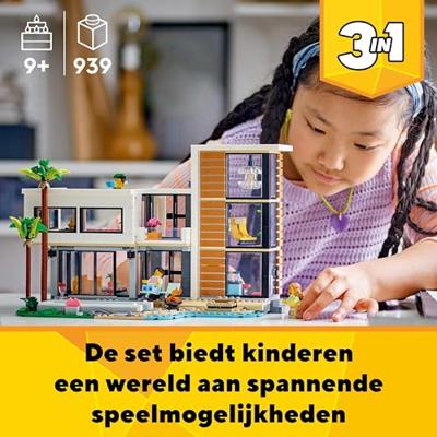 LEGO Creator 31153 Het moderne huis - verander in een gebouw of chalet van 3 verdiepingen - thumbnail