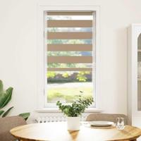 VidaXL Zebra blind zandbruin 65x150 cm stofbreedte 60,9 cm polyester - thumbnail