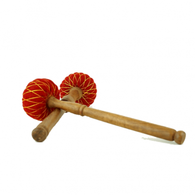 Klankschalen Viltklopper M Houten Steel Klankschalen Viltklopper M Houten Steel