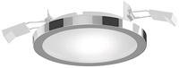 LightMe LM85664 Aqua LED-inbouwlamp LED 6 W Chroom - thumbnail