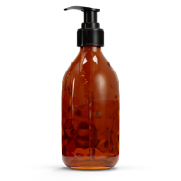 Glazen fles - Bruin (incl. varierende doppen) - thumbnail