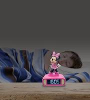 Digitale wekker met 3D Minnie-nachtlampje en geluidseffecten - thumbnail
