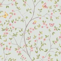 Dutch Wallcoverings Blomstermala - Hilma Blue/Green - Blauw/Groen - thumbnail