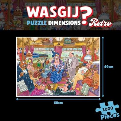 Jumbo Wasgij Mystery 9 puzzel Treinroof - 1000 stukjes