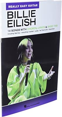 Hal Leonard Billie Eilish - Really Easy Guitar Series 14 Songs with Chords, Lyrics & Basic Tab Hal Leonard Billie Eilish - Really Easy Guitar Series 14 Songs with Chords, Lyrics & Basic Tab