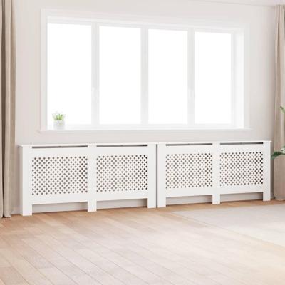 Radiatorombouwen 2 st 172x19x81,5 cm MDF wit