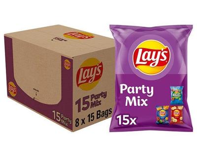 Lay's Lays party mix paprika naturel bugles 27,5gr (8x 15 stuks)