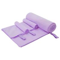 Set van Sporthanddoeken 3 pcs Paars Polyester en Polyamide - thumbnail