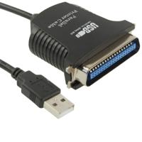 USB naar Parallel 1284 36 Pin Printer Adapter Kabel, Kabel Lengte: 1 meter (zwart) - thumbnail