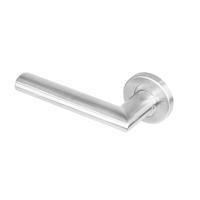 Gatdeel links 1283 Girona op rond rozet staal met 7mm nok RVS - thumbnail