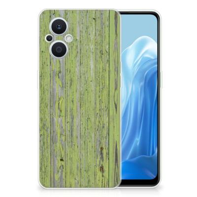 OPPO Reno8 Lite Bumper Hoesje Green Wood OPPO Reno8 Lite Bumper Hoesje Green Wood