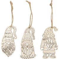 Creativ Company Scandinavische kerstkabouter, h: 8 cm, b: 4 cm, 6 stuk/ 1 doos - thumbnail