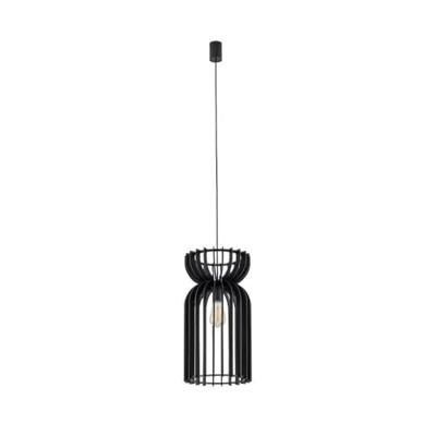 Lyora Houten hanglampKymi Ø 26cm - zwart - 10573