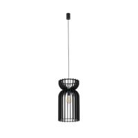 Lyora Houten hanglampKymi Ø 26cm - zwart - 10573 - thumbnail