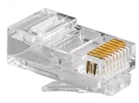 Intellinet Kabel Intellinet verpakking van 100 stuks Cat5e modulaire RJ45-stekkers UTP 3-voudige klem voor massieve draad 100 stekkers per pot 502399 - thumbnail