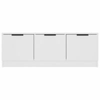 Tv-meubel 102x35x36,5 cm bewerkt hout wit - thumbnail