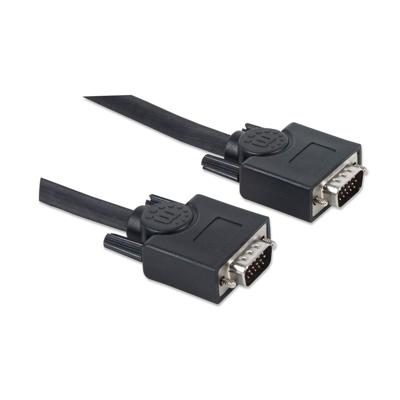 Manhattan SVGA monitorkabel (HD15-stekker/HD15-stekker) 7,5 m zwart 372978