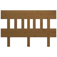 Hoofdbord 123,5x3x81 cm massief grenenhout honingbruin - thumbnail