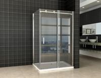Douchecabine Schuifdeur 120X100X200 cm 8 mm Glas Met Nano Coating Aqua Splash - thumbnail