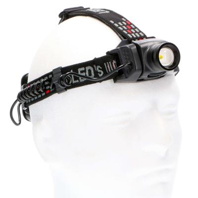 LED&apos;s Work Hoofdlamp op batterijen - Met zoomfunctie - Dimbaar - IP44 waterdicht - 400 Lumen