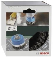 Bosch Accessories Komborstel voor haakse- en rechte schuurmachine - geribbelde draad, vermessingd, 75 mm 2609256503 1 stuk(s) - thumbnail