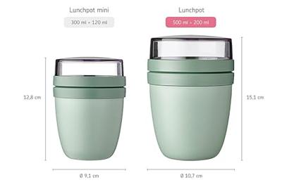 Mepal Lunchpot Ellipse Nordic Sage