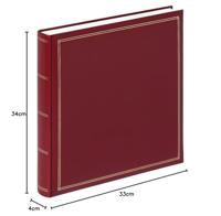 walther+ design FA-260-R Fotoalbum (b x h) 33 cm x 34 cm Rood 60 bladzijden - thumbnail