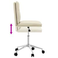 Eetkamerstoel kunstleer crmekleurig - thumbnail