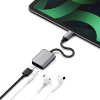 SATECHI USB-C PD Audio Adapter - 3.5mm Koptelefoon Aansluiting & PD 3.0 Opladen - Voor M2/ M1 iPad Pro, M1 iPad Air, 2022 10E Generatie iPad, 2021 iPad Pro, 2021 iPad Mini En Meer - thumbnail