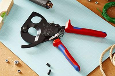 Knipex Kabelschaar (ratelprincipe) met meer-componentengrepen 280 mm - 9531280 - thumbnail