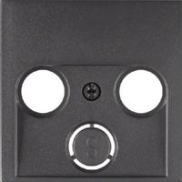 Berker B1/B3 Centraalplaat voor cai aansluiting antraciet 12031606 - thumbnail