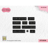 Nellie's Choice • tekst clear stempel christmas love typed - thumbnail